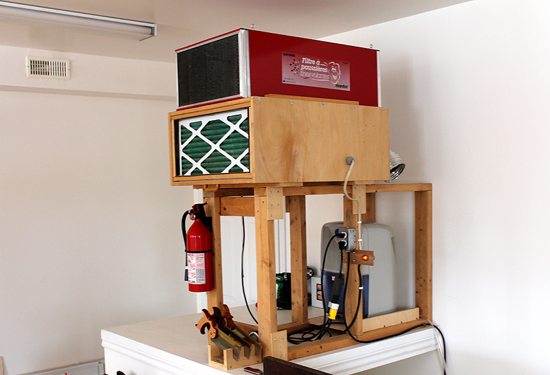 Woodworking air cleaner 